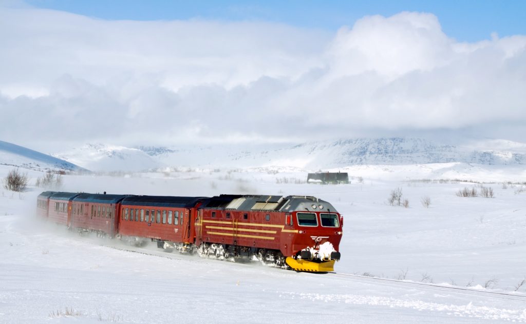 Snow on the Nordland line