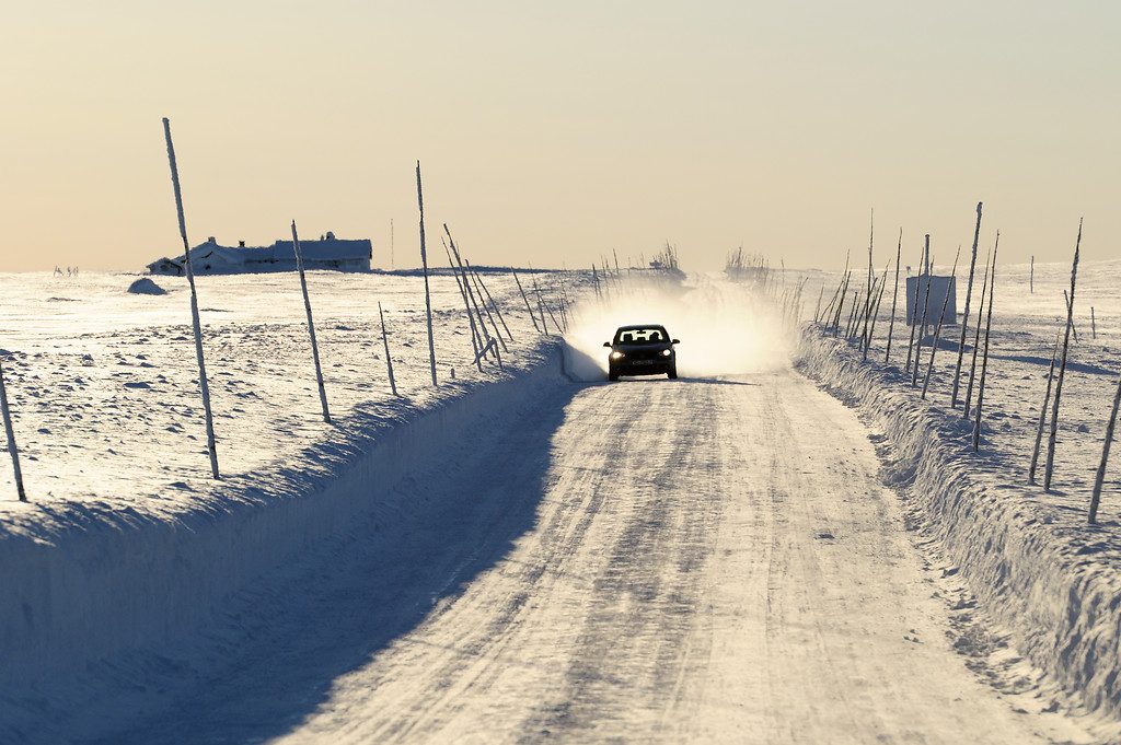 Valdres snow road